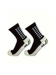 6/12 Pairs  Comfort Sports Leg Socks - Ultra-Breathable, Anti-Slip Silicone Grip For Football & Soccer - High-Performance Outdoor Adventures Set - 混色-12雙 - 查看 7