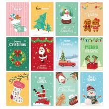 26-Piece Christmas Card Set - 12 Folded Cards (10x15cm) + 12 Red Envelopes + 2 Stickers,12 Unique Christmas Designs (Santa, Gingerbread, Boots, Snowmen & More), Cute Cartoon Greeting Cards For Festive Holidays, Birthday Gifts, Thank-You Notes & Party Invitations, Heartwarming Gifts For Family & Friends ,Perfect Winter Holiday Decor & Personalized Wishes - Multicolor - View 9