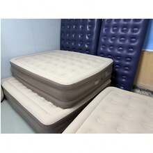 Colchón Inflable Matrimonial Conbomba De Aire Eléctrica Recargable 4000mah Color Beige Hasta 500kg De 200cm X 150cm X 25,campingcolchon Inflable King Size - Beis - Ver 9