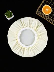 1 pièce Bonnet de douche imperméable de mode couleur unie avec garniture florale en EVA