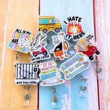 Cute Silly Goose Badge Reels 9PC Set U2013 Funny  Adorable Nurse Badge Reel For Work, Perfect Funny Gift For Nurses, Teachers, Offi Workers, And Anyone Who Loves Whimsical Acssories! - 最初的 - 查看 7