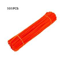 100/200pcs Golden Yellow Orange Pipe Cleaner + 1pc Step-By-Step Video, Golden Orange Pipe Cleaner For Craft Foldable Chenille Rod Pipe Cleaner, Orange Chenille Stems, Valentine's Day, Ramadan Christmas Craft Pipe Cleaner For DIY Craft And Cleaning, Chenille Stems, Home Handmade Decorations, Flexible And Durable DIY Art And Creative Handicraft Project Decoration, Can Be Used As Graduation - Multicolor - View 20