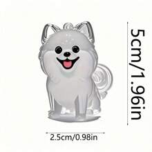 可爱狗毛收纳瓶亚克力高透明卡通宠物毛发纪念收集收纳盒钥匙扣