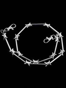 1件装女士街头嘻哈自行车链条裤链，百搭时尚配饰，适合秋季、万圣节等场合。 - 彩色 - 查看 4