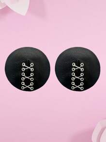 3PCS,Black Round Nipple Covers And Sexy Thong Underwear, Customizable Text, Personalize Your Own Message, Sexy Women's Lingerie And Nipple Covers, Best Lingerie For Ladies. The Perfect Gift For Friends, Wives, Girlfriends, And A Great Valentine's Day Gift