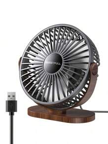 Ventilador de escritorio de verano, ventilador portátil USB con inclinación de 360°, ventilador personal plegable con 3 velocidades, ultra silencioso, ventilador de mesa para estudiantes, dormitorio, pequeño ventilador de enfriamiento y refrigerador de aire