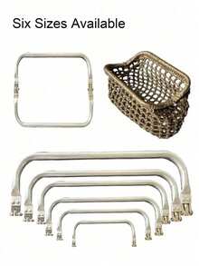 molletta quadrate in alluminio di varie dimensioni, cerniera per accessori da viaggio, supporto per borse a nuvola, molletta per apertura borse intrecciate, molletta per borse dorate come regalo per le donne