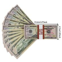100 Props, Realistic, Simulated US Dollar Replica Money, For Entertainment Party Celebrations, Photo Booth Shooting, Birthday Wedding Decorations, Bar Atmosphere Enhancement Props, Halloween, Thanksgiving Holiday Gifts - 100個 - 查看 2