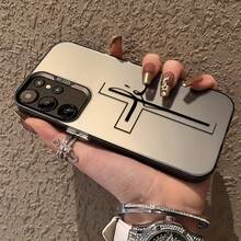 Funda de Teléfono Creativa Personalizada Minimalista Cruz para Samsung Galaxy S25 S24 S23 S22 S21 S20 FE Ultra Plus 4G 5G Cubierta Trasera Mate a Prueba de Golpes - Colores mixtos - Ver 5