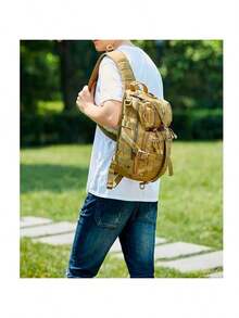 Backpack Tactical Bag Shoulder Bag Fashion Various Colors - xanh quân đội - Xem 5