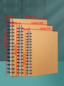 50 Sheets A4 Spiral Bound Art Sketchbook - Thick Watercolor Paper For Drawing, Sketching & Painting, Durable Spiral Binding, Ideal For Students & Artists, Painting Art Supplies,For School Supplies,Back To School - Multicolor - View 3