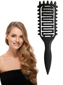 Curl Defining Brush For Wet Hair – Detangling And Styling Comb For Curly Or Straight Hair, Suitable For Men And Women To Shape And Define Curls Or Smooth Straight Hair, Reduce Hair Pulling And Curl Separation, Ideal For Wet Natural Hair, Not Recommended For Dry Wigs, Hair Brush And Comb Tool For Daily Styling, Salon Use And Travel Essentials,Travel Essentials,Travel Essential,Hairstyle,Hairdressing,Hair Brush,Slick Back Brush,Styling Brush,Curly Hair Brush,Edge Brush,Hair Comb,Brush Hair,Hair Brush Set,Comb Hair,Comb For Curls,Detangling Brush,Hair Brush For Women,Hair,Travel,Hair Products,Hair Tools,Hair Stuff,Barber,Barber Accessories,Barbershop,Hairdressing Equipment - Multicolor - View 10