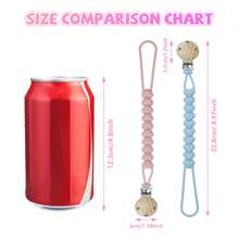 1 Stück Beißring Anti-Verlust-Kette mit Clip, Baby Schnuller Beißspielzeug, geeignet für Babys Jungen und Mädchen