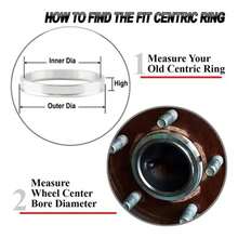 Anillos de centrado de llantas de aleación de aluminio (paquete de 4) para VW Audi (57,1-67,1 mm) - Unitalla - Ver 3