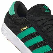 Tenis Adidas Nora Negro Con Verde Casual Para Hombre Para Mujer   Liso    Vintage    Tela    ANUDADO    Tenis Adidas Vintage   Colegio  Fiesta  Casa  Gym y Fitness  Exterior    Todas Las Estaciones - Negro - Ver 6