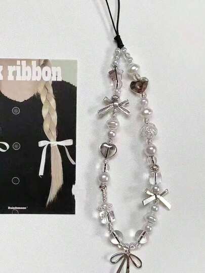 1pc Korean Stylish Phone Pendant Chain Cute Charm Universal Accessories Cute Phone Hanging Rope Girl Jewelry
