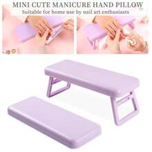 1Pack Foldable Nail Hand Rest - Professional Manicurist Hand Support Pillow, Portable Nail Art Station Essential For Salon & Home Use, Ergonomic Hand Rest For Gel/Acrylic Nails, Great Birthday, Christmas, Nail Appreciation Day Gift For Nail Technicians
