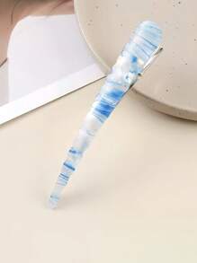 1 件女士创意个性化发夹，新款 PVC 不对称条纹简约百搭发夹，适合日常、通勤、校园、派对、度假、旅行、摄影、爪夹、发夹、发夹、发夹、发夹、发夹