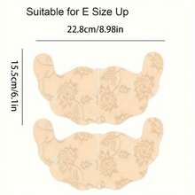 2 Pieces Of Invisible Bra Tape To Prevent Sagging, Push-Ups, Bra Lift And Support Bust, Sticky Cover, Silicone Swimsuit, Wedding Underwear - 肉色 - 查看 6