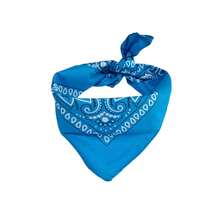 Printed Polyester Bandana Scarf Various Colors 1 Unit - 天藍色 - 查看 3