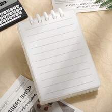 4/2/1 Pc Mini A7 Loose-Leaf Notebook, Cute Portable Memo Pad, Bright Macaron Colors, Pocket Size, English Loose-Leaf Notepad, School Supplies, Back To School Season - Multicolor - View 10
