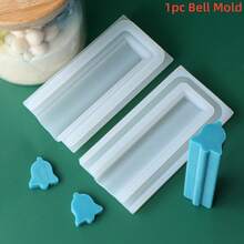 1pc Mini 4.72-5.5inch Christmas Tree Silicone Tube Mold Silicone Soap Molds - Christmas Shapes (Snowman, Snowflakes, Gingerbread Man, Bell Tube) For DIY Handcraft Soap Making - Multicolor - View 13