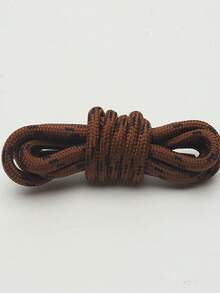 120cm Dual-Color Diagonal Striped Round Shoelaces, Suitable For Outdoor, Travel, Hiking Shoes, Boots, Chunky Sneakers