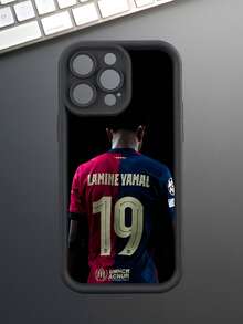 Modern Football Player Silhouette Stylish Phone Case, Minimalist Design New Hot Selling Delicate Phone Cover, A Simple Unique Fashion Phone Case Compatible With Apple 16 15 14 13 12 11 Plus Pro Max Mini 7/8 Plus Xr X Xs Max, The Best Gift For Friends, Family And Colleagues - Multicolor - View 2