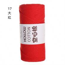 2mm Hollow Cotton Yarn For DIY Crochet Bags, Handmade Knitting, Hats, Round Cord, Pearl Yarn - Multicolor - View 28
