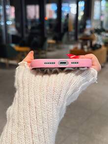 粉色极简吸盘支架大孔糖果纯色手机壳磨砂质感创意防震手机套兼容 11 12 13 14 15 16 Plus 13 Pro Max XR 16 14 Plus 14 Pro Max 13 Pro Mini 17 Air 17 Pro Max防水防摔防刮春季粉彩礼物 - 粉紅色附吸盤 - 查看 4