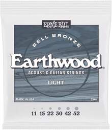 Light Earthwood Bell Bronze Cuerdas para Guitarra Acústica 11-52 - Extra ligero - Ver 7