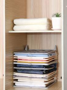 1/5/10/20件裤子收纳折叠板，衬衫折叠板，衬衫隔层收纳盒，T恤收纳盒，衣柜收纳盒，可拆卸可堆叠衣物托盘衬衫收纳盒，衣物折叠板