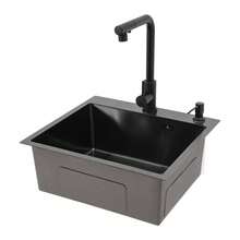 YUNRUX Kitchen Sinks - Black - View 10