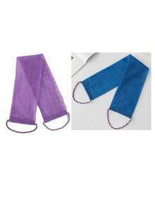 1 件非洲网状去角质背部长网浴擦洗毛巾套装，双面温和，粗糙去角质，有效身体磨砂，淋浴时使用背部磨砂膏，优质网状材料，方便的绑带毛巾设计，丝瓜络毛巾，使皮肤光滑的身体海绵，非常适合日常使用浴室装饰秋季装饰返校