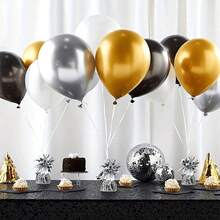 2/6/12 件金属气球配重，DIY 氦气球桌饰气球配重派对装饰，适用于生日、婚礼、周年纪念、新年、圣诞节、节日派对家居装饰 - 彩色 - 查看 9
