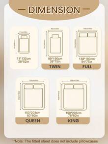 1pc Waterproof Fitted Sheet, Bedding, Stitch Fitted Sheet, Skin-Friendly Fitted Bed Sheet, Mattress Cover, Soft And Comfortable Bedding For Bedroom, 16 Inch Deep Pocket Cooling Breathable Quilted Fitted Sheet For Twin, Fits Twin/Full/King/Queen Size Bed, Festival Gifts, Room Decor, Soft Cover For Mattress Protector And Mattress Topper, Dustproof, Machine Washable, For All Season - 白色 - 查看 3