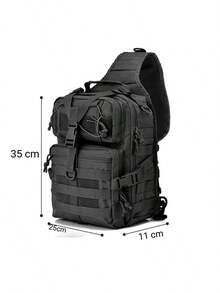 Backpack Tactical Bag Shoulder Bag Fashion Various Colors - xanh quân đội - Xem 3