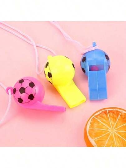 10pcs Random Color Football Whistle, Personalized Whistle, Referee Whistle