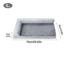 宠物沙发床，适用于猫狗 - 可完全拆卸清洗的床罩，四季皆宜的毛绒舒适床，为中小型宠物提供舒适的窝