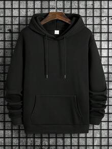 Sudadera con Capucha Nueva Primavera y Otoño Sudadera Estampada - Negro - Ver 3
