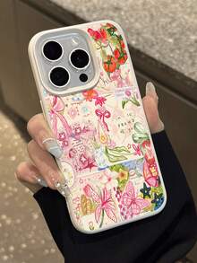 1 Ốp lưng điện thoại mềm chống nước, chống rơi, chống trượt hình mèo và dâu tây dễ thương, tương thích với Apple và các điện thoại khác, chống sốc, chống trầy xước - Nhiều màu - Xem 3