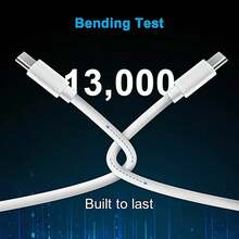 Kompatibel dengan Kabel Charger Cepat USB C 16/15, 5 Paket Kabel Data Pengisian USB-C ke Type-C untuk Penggunaan Dalam/Luar Ruangan/Perjalanan dan Mobil, Pengisian Cepat 60W, Kompatibel dengan iPhone 16/15/Pro/Pro Max/iPad, Kompatibel dengan , Kompatibel dengan /~Kabel Charger Ponsel Android Kompatibel dengan iPhone 16, 16 Pro Max, 15, 15 Plus, 15 Pro, 15 Pro Max, Kompatibel dengan Redmi, Kompatibel dengan Nan - Putih - View 5