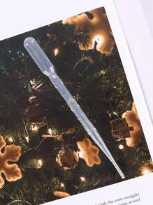 10 piezas Cuentagotas de epoxy transparente para manualidades con resina y suministros DIY - Molde de silicona de precisión para rellenar, herramientas para hacer joyería, proyectos de arte para adultos, kits de experimentos científicos, Halloween, Navidad