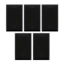 5/10 件壁挂面板灯开关盖，款式多样，纯色，黑色，壁挂面板灯开关插座盖，坚固耐用 - 黑色 - 查看 17