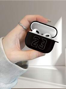 Ốp bảo vệ tai nghe kiểu bóng rổ #23, phù hợp với tai nghe thế hệ 1/2, ốp bảo vệ tai nghe không dây mới cho thế hệ 3/Pro/Pro2, quà tặng cho bạn trai/bạn gái. - màu đen - Xem 3