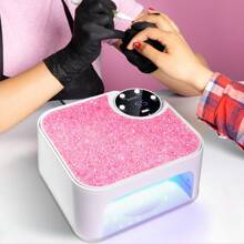 UV LED Nail Lamp, Gel Nail Curing Lamp With USB Port, Professional Gel Nail Dryer With 4 Timer Settings, Sparkling Diamond Curing Light For Nail Salon And Home Use, Suitable As Thanksgiving, Valentine's Day, Birthday, Christmas Gift - View 3