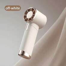 1 件男女通用纯色 USB 可充电大功率迷你手持风扇，适合送礼、夏季户外旅行沙滩运动居家办公日常使用