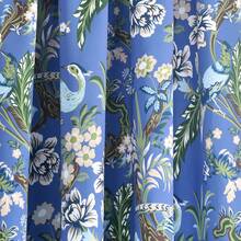 LUSH DECOR Dolores Light Filtering Window Curtain Panels Blue 52x95+2 Set Halloween-Fall Decor-Room Decor - 藍/綠 - 查看 5