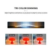 1 pezzo Lampada da scrivania a fungo alimentata USB, lampada da comodino moderna, luce notturna piccola, ornamento decorativo