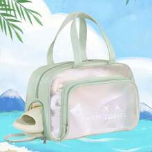 Sports Storage Bag With Wet-Dry Separation, Waterproof & Durable, All-In-One For Swimming, Fitness & Beach Trips - 杏色 - 查看 5